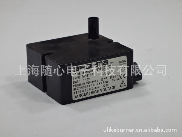 供应 TD1STPAF | BRAHMA 1*15KV 单级点火变压器 燃烧器专用