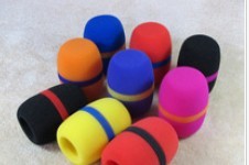 话筒套 话筒罩 采访高档话筒圆柱防护防尘柔软填充防尘话筒套