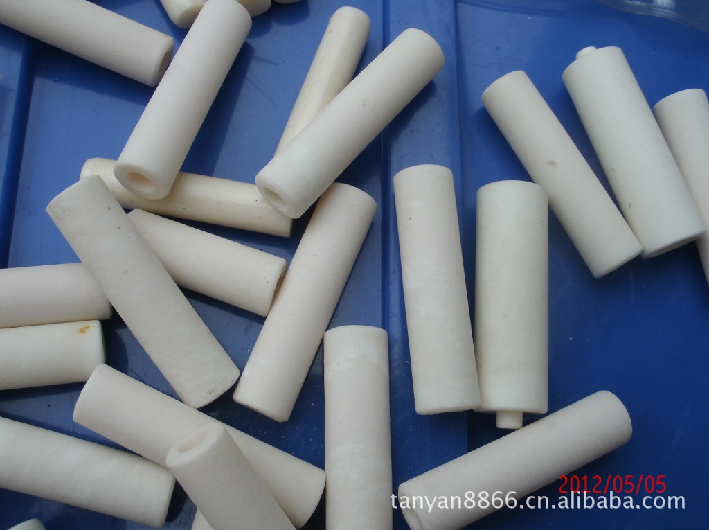 95%氧化铝陶瓷管 耐磨陶瓷轴棒 耐磨陶瓷轴套 瓷管