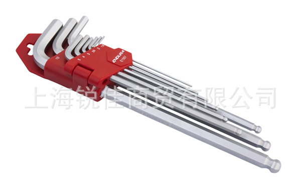 ENDURA力易得9件套特长球头内六角扳手 E1557   1.5-10mm