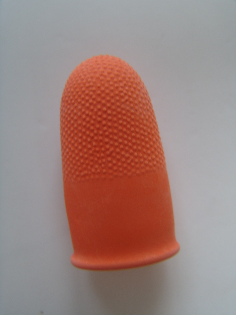 供应马来西亚 橙色防滑指套 天然橡胶Orange Finger Stall