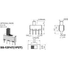厂家现货供应供应开关 SS-12F47拨动开关 单极双位开关制定