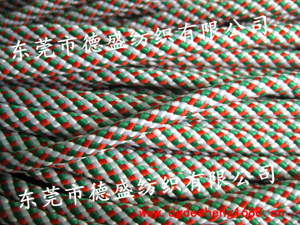 广东绳子工厂直销5mm涤纶民族风涤纶绳 涤纶编织绳 间色涤纶绳子