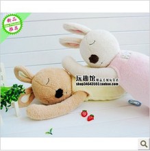 法国兔 太子兔睡姿公仔 抱枕/枕头 2色选