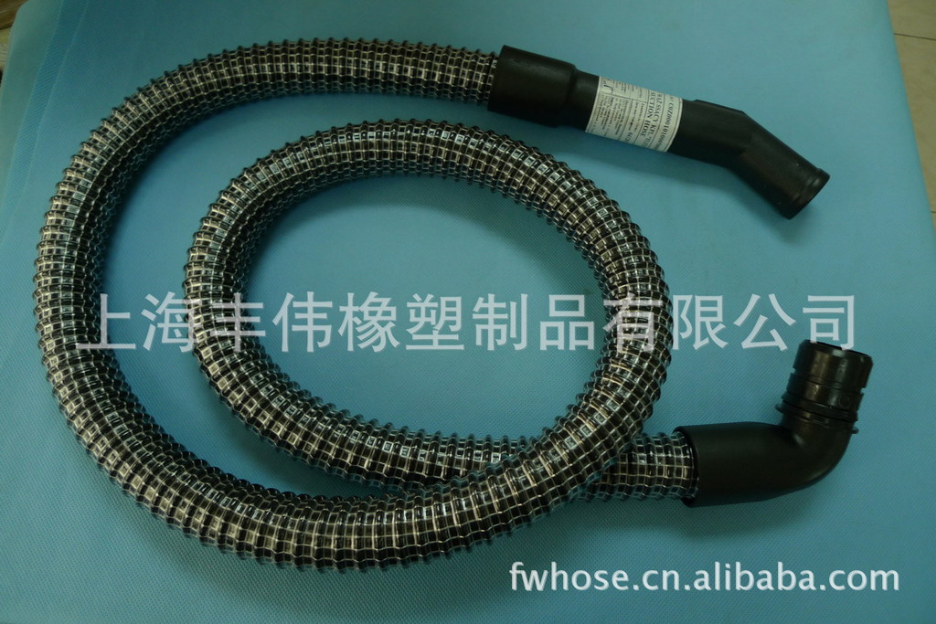 通风管蛇皮管内径蛇皮吸尘管/纤维钢丝增强管/蛇皮型钢丝管 50MM