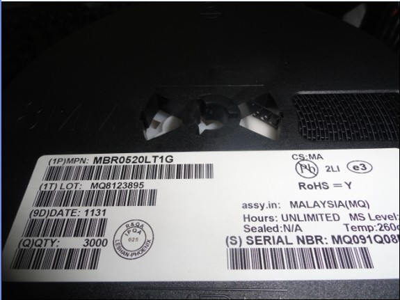 MBR0520LT1G ON SOD-123 原装现货