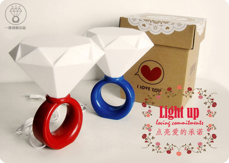 Factory direct couple gift ring lamp romantic gift ring ring lamp Nightlight, random style16