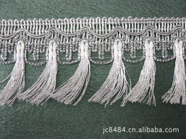 Una variedad de oro y plata seda borla encaje franja Ropa Accesorios textil hogar joyería DIY accesorios 3-6cm