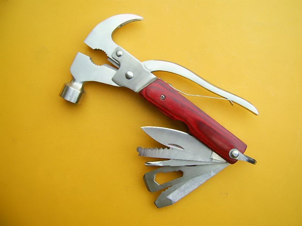 Car multi-functional metal car safety hammer broken window hammer car life hammer escape tool claw hammer