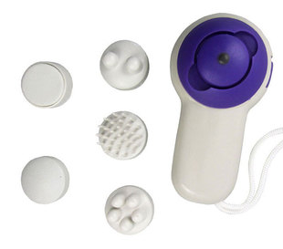 Five-in-one Multi-purpose mini massager electric massager facial and whole body massage with 5 heads