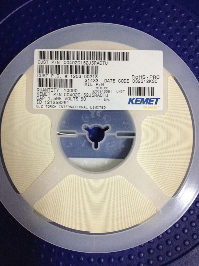 C0402C152J5RACTU 0402 50V 1500pF X7R 5%原装现货贴片射频