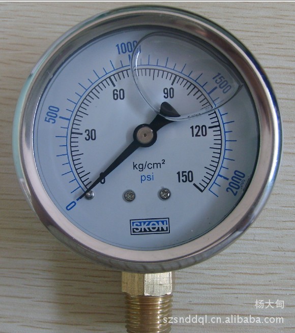 耐震充油压力表 油压表 Y-SON 100KG PSI MPA 批发零售 SKON 250