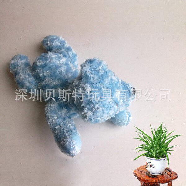 Shenzhen factory production customization sky blue rose velvet toy…