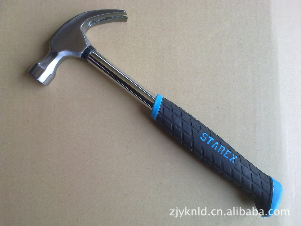 长期供应8oz 、16oz 钢管柄羊角锤  手雷柄羊角锤子