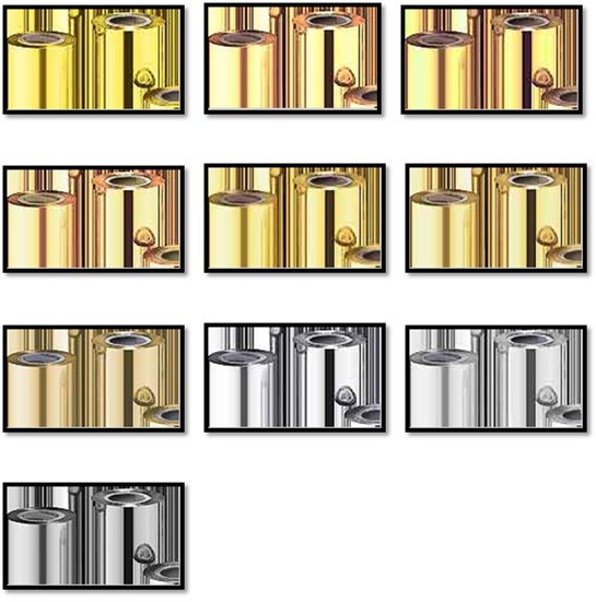 【阿里诚信商家】供应条码烫金耗材 金属烫金膜 金银箔|ru