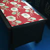 廠家制作中國風織錦緞牡丹桌旗格式規格定制綢緞桌台布茶幾墊批發