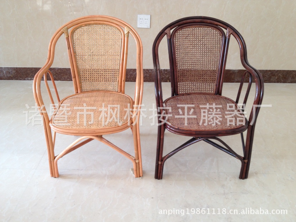 【藤椅批發】天然真藤椅子單人靠背椅