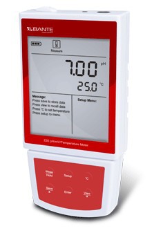 BANTE220pH/ORP/温度计适用于现场测定液体的pH