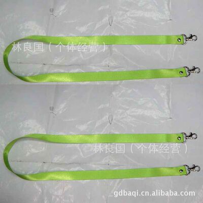 Priced custom 2.0CM green Double hook Employee's card Sling Printing logo