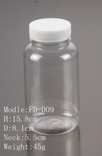 供应塑料瓶620ml PET塑料瓶 密封瓶 花粉瓶 防盗瓶 型号FD-009