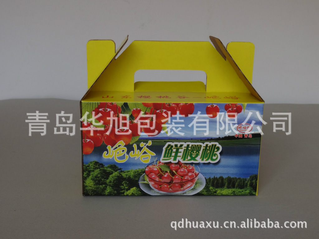 实体工厂批发设计水果手提盒彩箱