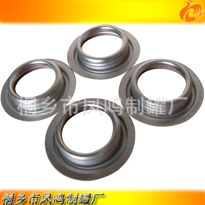 铁罐厂家供应金属马口铁罐配件 上片螺口圈 螺纹口圈冲件