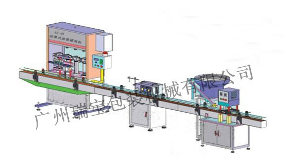 供应全自动辣椒酱灌装线流水线式全自动灌装机旋盖封口厂家直销
