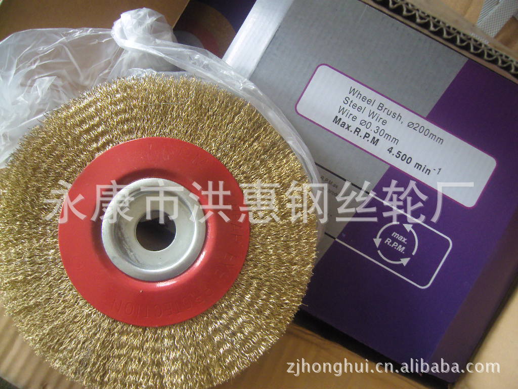 厂家直供 曲丝碗型钢丝刷 抛光打磨用钢丝轮 镀铜曲丝钢丝刷