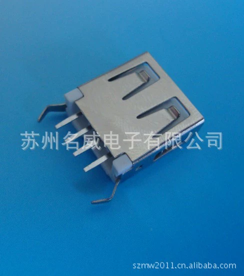 Поставщик продукции USB A female 180 градусов прямой кромка DIP тип