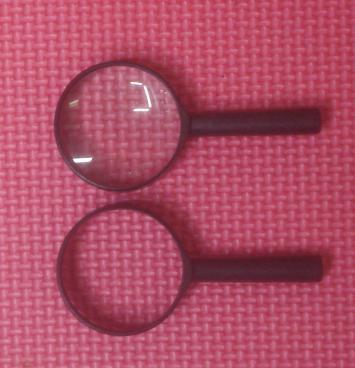 塑料放大镜 阅读镜玩具 学生实验科教袖珍户外老花镜