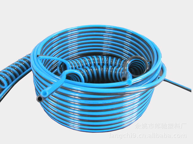 生产TFU型pu双排管4*2.5聚氨酯排管双色并联pu管双色异色并列气管