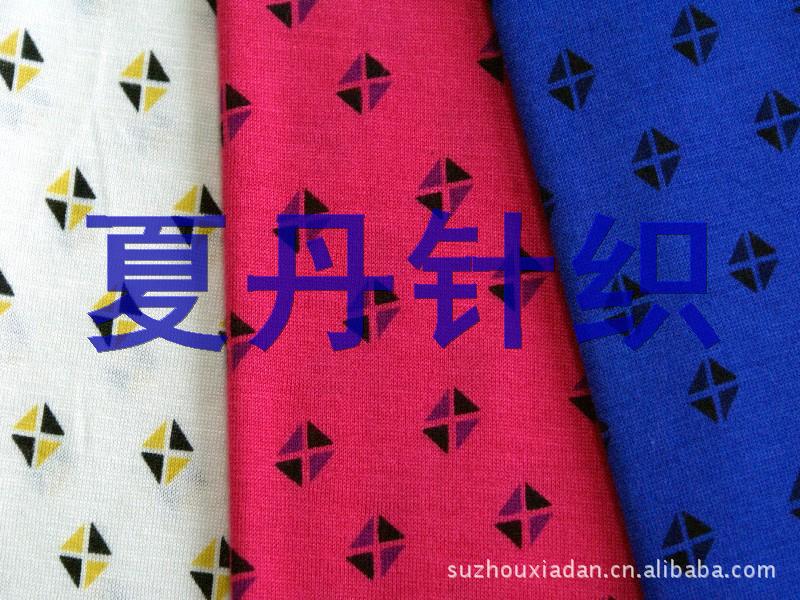 供应·莫氨印花汗布(图)，兰精，活性印花单面奥戴尔弹力莫代尔