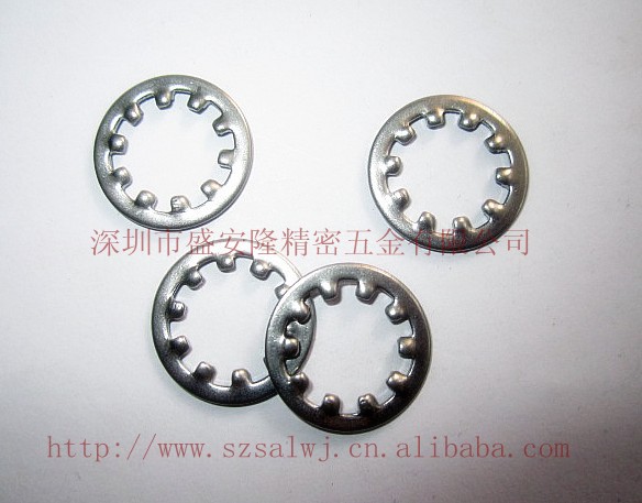 供应不锈钢内齿锁紧垫圈M2-M30规格，不锈钢菊花介子内齿垫圈