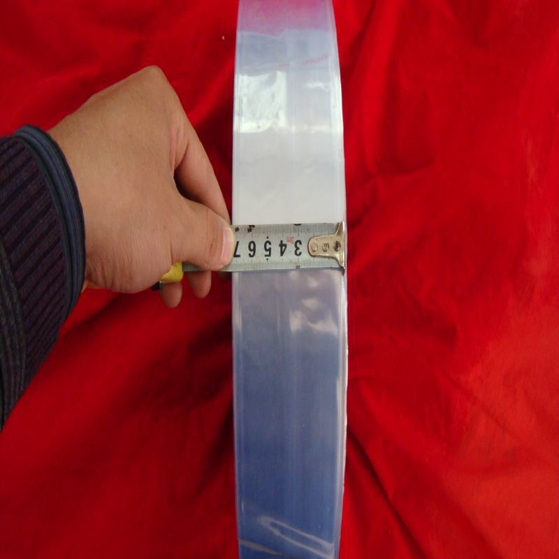 PVC热收缩膜 筒膜 包装膜 热缩膜 蓝透明 宽度7cm 特价直销|ru