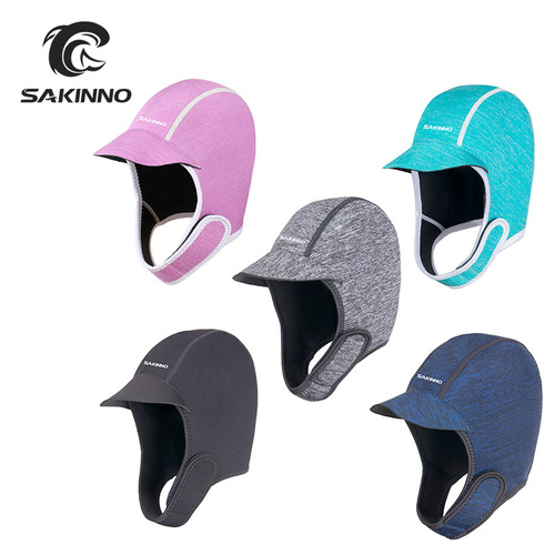 2mm warm diving cap, cold protection diving hood, sun protection, quick-drying visor, surfing, snorkeling, winter swimming cap