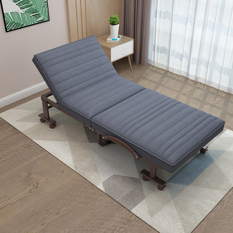 Olatman 3D Polymer Mat Folding Bed Single Double Installation Free Lunch Nap Pregnant Women Rest Bed