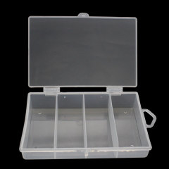 Fishing Lure Box Tackle Box Accessory Box Small Four-Grid Box Single Layer Multi-Grid Lure Box