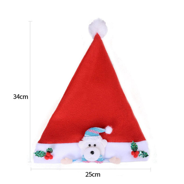 Christmas atmospheric children's velvet hat