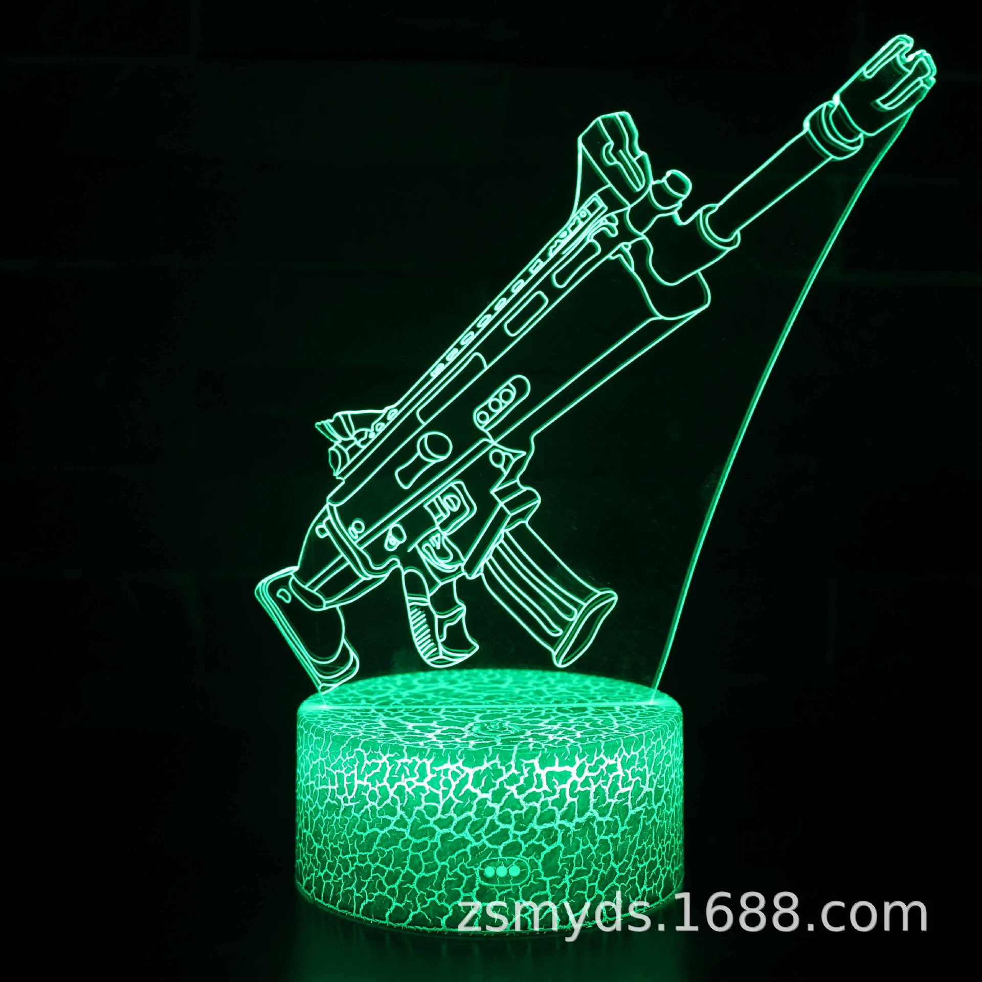 LED креативная ночная лампа с сенсорной для стола, (международная торговля), 3D, пульт дистанционного управления