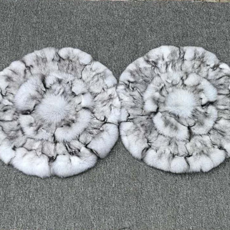 厂家批发狐狸毛皮草坐垫椅子垫冬季保暖太阳狐蓝狐汽车沙发坐垫|ms