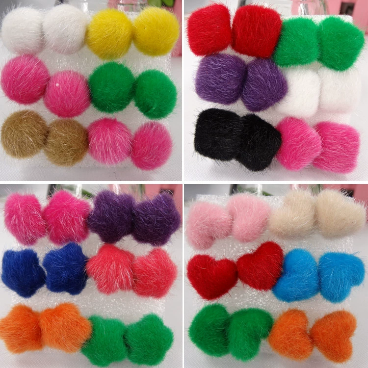 Корейская версия теплых плюшевых пластиковых игольчатых серьгет wholesale?