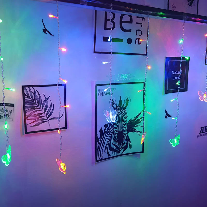 Butterfly LED String Lights, Remote & Dimmable, USB/Plug/Battery Power, 2–4.5 m