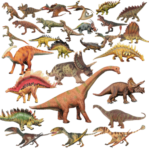 Jurassic dinosaur simulation model, plastic dinosaur toys, Jieming Ankylosaurus Tyrannosaurus rex model, children's toys