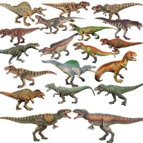 Jurassic dinosaur simulation model, plastic dinosaur toys, Jieming Ankylosaurus Tyrannosaurus rex model, children's toys