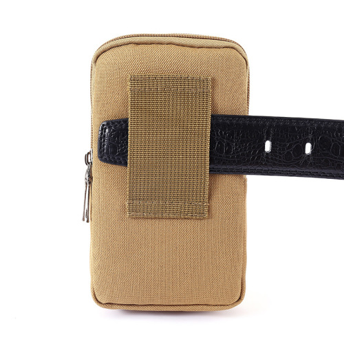 New 6.5-inch mobile phone waist bag construction site men's belt mobile phone bag multifunctional vertical canvas manufacturer wholesale