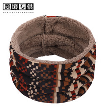 秋冬款情侣通用 格子花色围脖 欧美风户外街头保暖套头脖套跨境