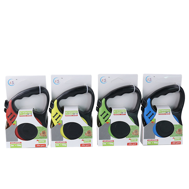 Suministros para mascotas Amazon popular 3/5M correa de perro retráctil pequeño y mediano perro mascota correa de perro en stock