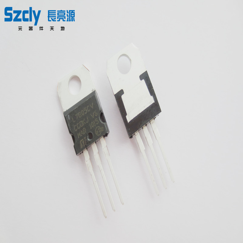供应三端稳压管L7805CV 1.足电流大芯片7805输出5V铁封TO-220