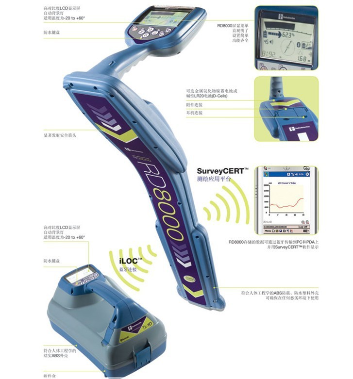 RD8100管线探测仪 金属管 电缆探测仪