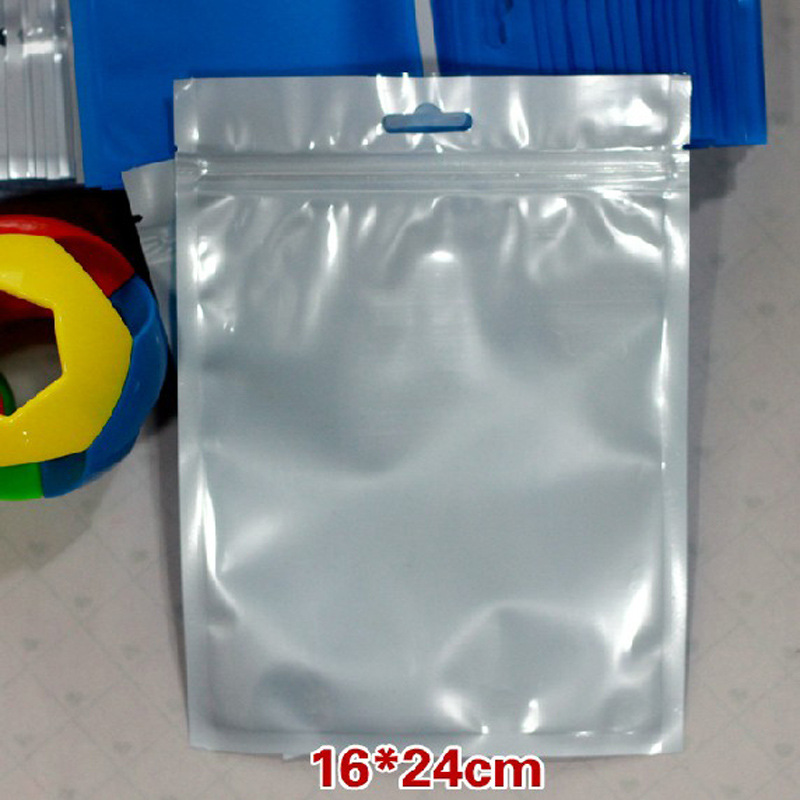 16*24cm半透明自封袋 飞机孔蓝色阴阳骨袋 内衣包装袋夹链袋1个价